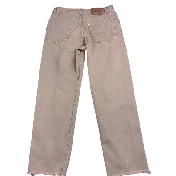 Vintage Levi’s 550 relaxed fit tan jeans USA made 32 x 30 - Picture 1 of 11
